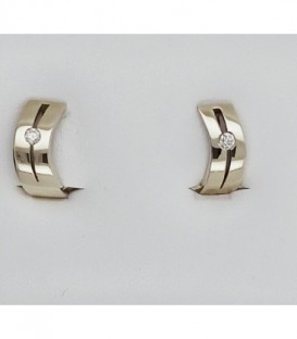 PENDIENTES ORO 18 KTES, DIAMANTE