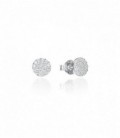 PENDIENTES PLATA DISCO CIRCONITAS 7MM SR