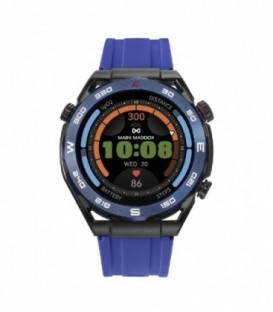 RELOJ SMART METAL NEGRO Y AZUL CORREA SR