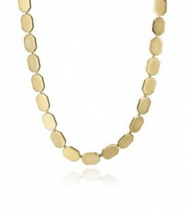 COLLAR ACERO IP DORADO PLACAS  SRA FN