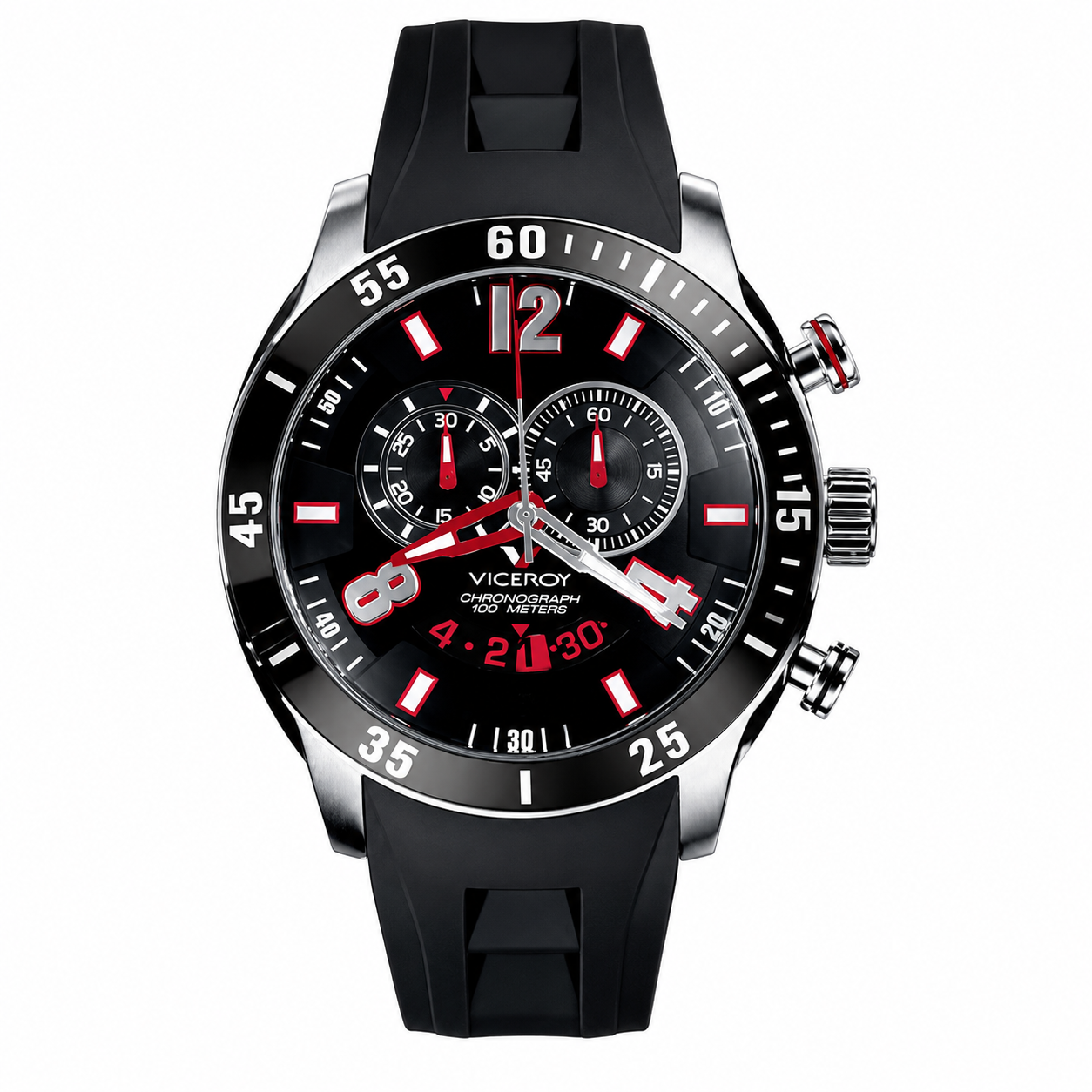Reloj Viceroy hombre cronógrafo acero inoxidable esfera negra Ref. 42109-75