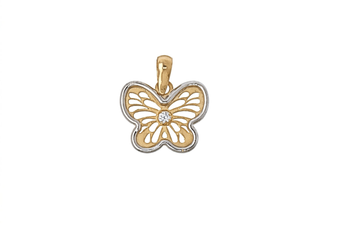 Colgante Oro 18 ktes, circonita