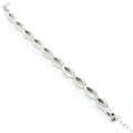 Pulsera de Plata Diseño Olas con Circonitas