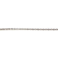 Cadena Forzada Fina de Plata Rodiada 45 cm