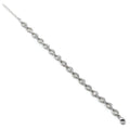 Pulsera de Plata Diseño Gotas con Circonitas