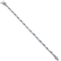 Pulsera de Plata Malla Rectangular con Circonitas