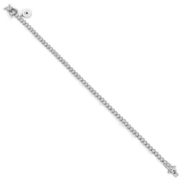 Pulsera Riviere de Plata con Circonitas Redondas