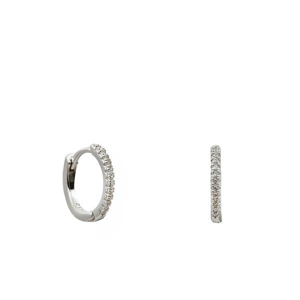 Pendientes Criollas de Plata Pequeñas con Circonitas