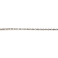 Cadena Forzada Fina de Plata Rodiada 40 cm