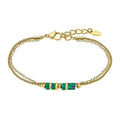 PULSERA LOTUS STYLE CADENAS ACERO BAÑO ORO