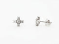 PENDIENTES ORO BLANCO CON DIAMANTES, 0.13
