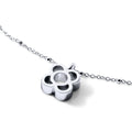 COLGANTE PLATA JUEGO FLOR CALADA