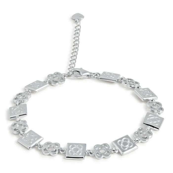PULSERA PLATA PANOT FLOR BARCELONA