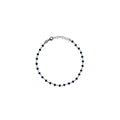 TOBILLERA PLATA AZABACHE NEGRO