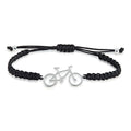 PULSERA PLATA MACRAME BICICLETA BTT