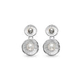 PENDIENTES PLATA COLGANTES REDONDOS PERL