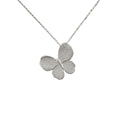 COLGANTE PLATA MARIPOSA MATE