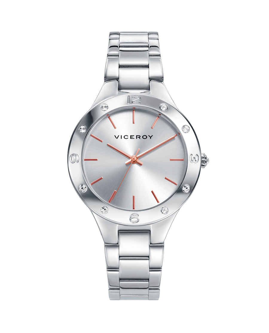 Reloj Viceroy mujer esfera plateada Ref. 401044-87