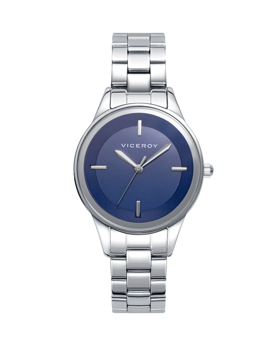 Reloj Viceroy mujer Kiss de acero inoxidable esfera azul - 401158-37