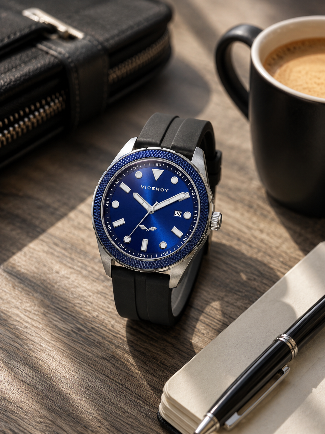 Reloj Viceroy hombre Antonio Banderas de acero esfera azul Ref. 401199-37