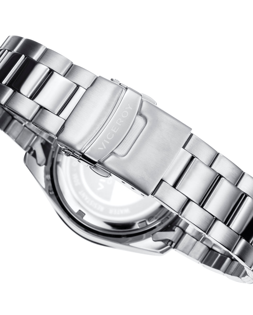 Reloj Viceroy hombre cronógrafo de acero esfera azul Ref. 401225-35