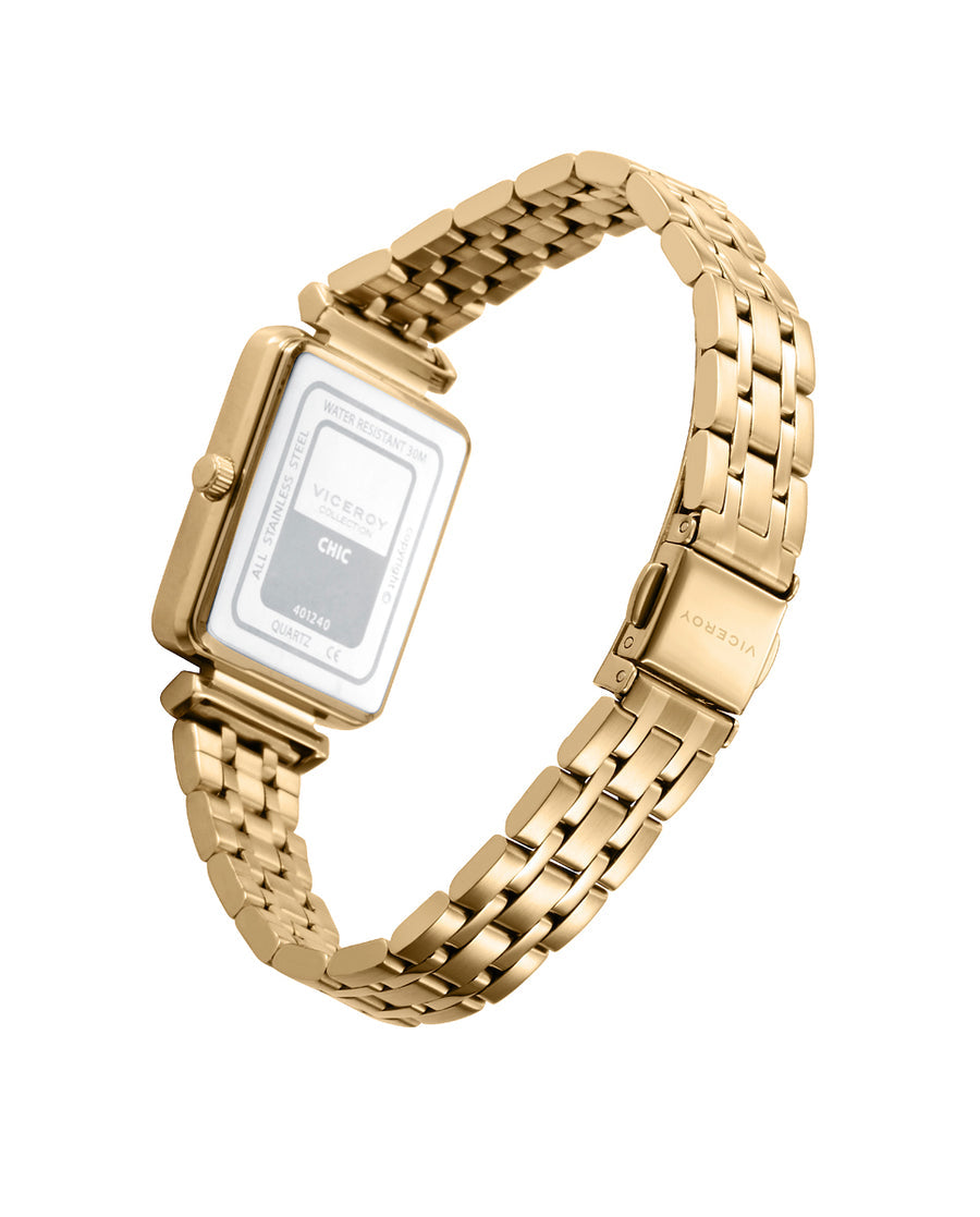 Reloj Viceroy mujer elegante de acero IP dorado de cuarzo Ref. 401240-07
