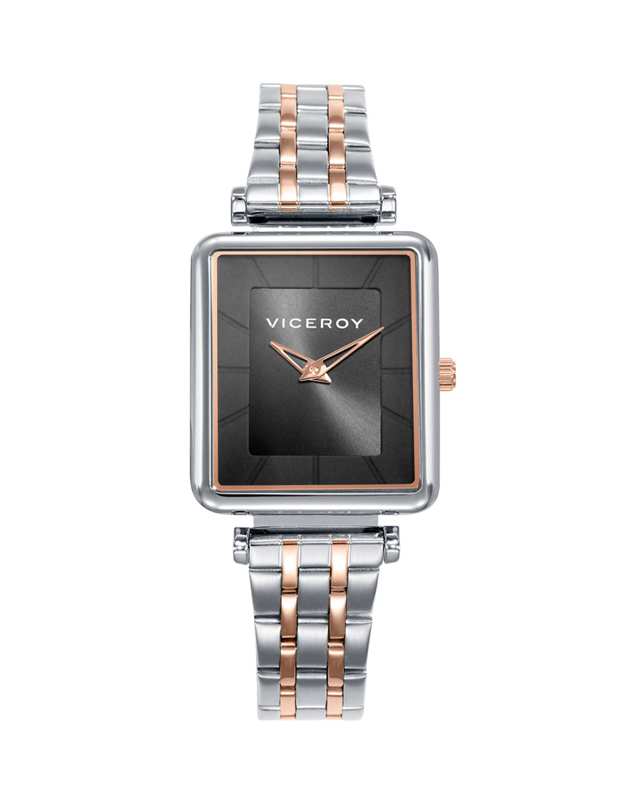 Reloj Viceroy Mujer bicolor de acero e IP rosa de cuarzo -401240-57