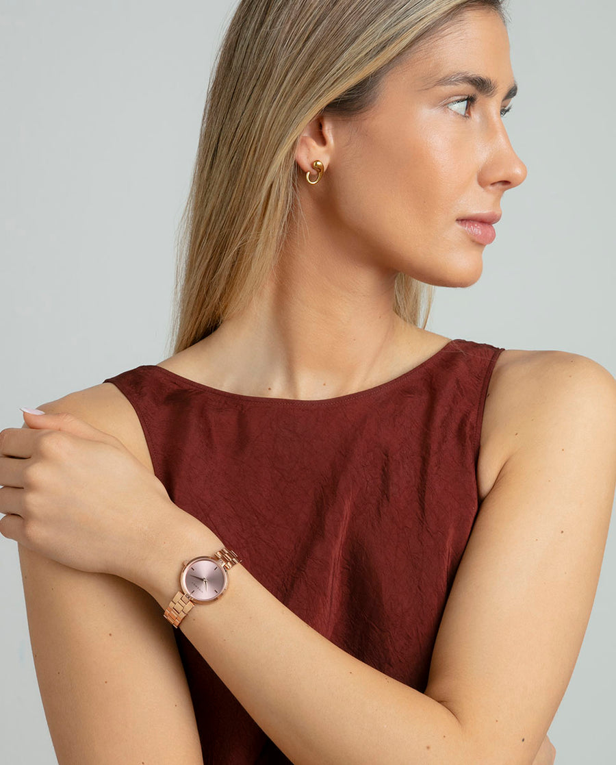 Reloj Viceroy mujer elegante de acero IP rosa - 401300-77