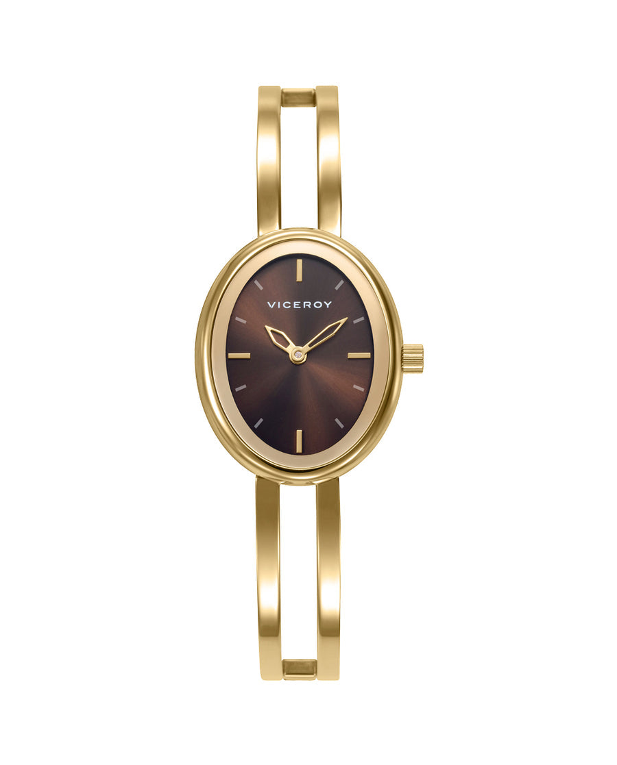 Reloj Viceroy mujer de acero IP dorado con esfera champán Ref. 401304-47