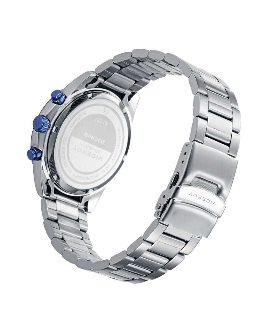 Reloj Viceroy hombre deportivo bisel IP azul sumergible 10 ATM Ref. 401397-35