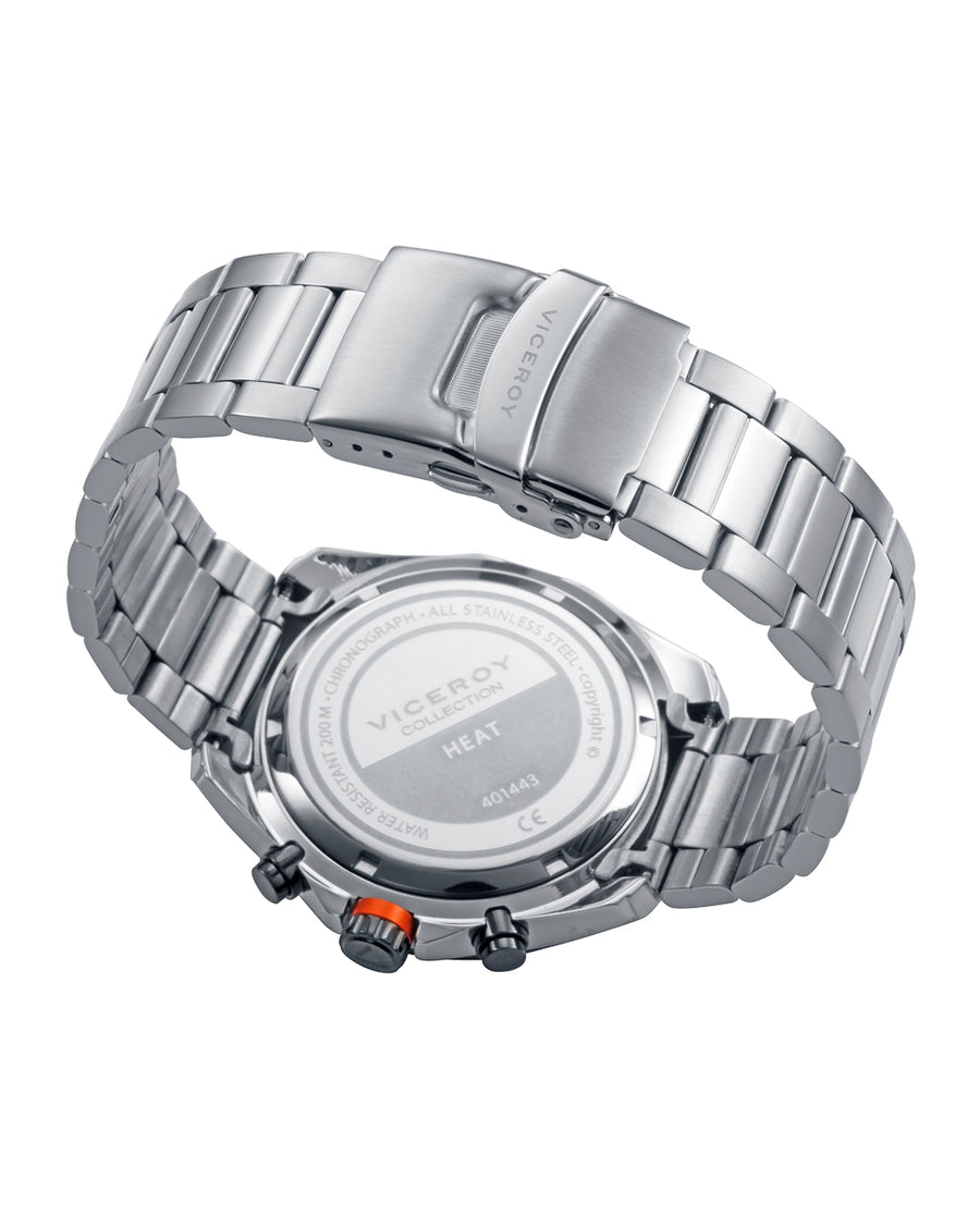 Reloj Viceroy hombre de acero e IP negro profesional - 401443-17