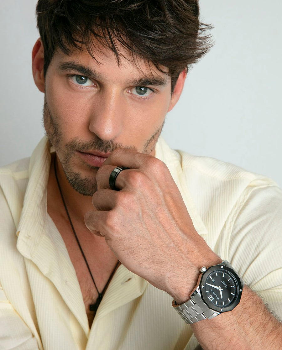 Reloj Viceroy hombre deportivo de acero e IP negro - 401445-55