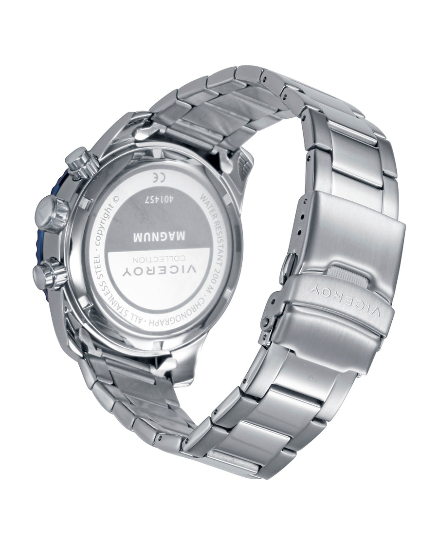 Reloj Viceroy hombre deportivo de acero IP azul 20 ATM - 401457-37
