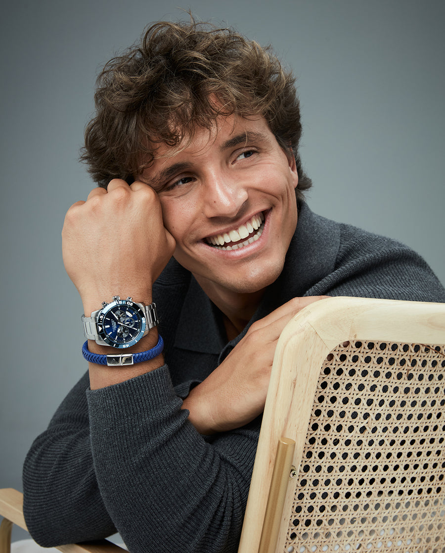 Reloj Viceroy hombre deportivo de acero IP azul 20 ATM - 401457-37