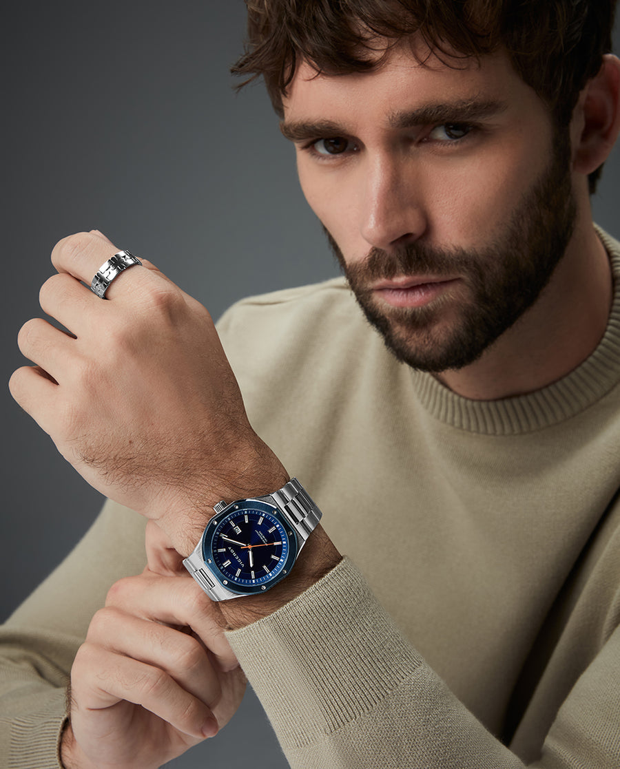 Reloj Viceroy hombre deportivo de acero IP azul 10 ATM - 401459-37