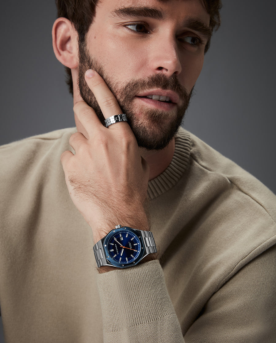 Reloj Viceroy hombre deportivo de acero IP azul 10 ATM - 401459-37