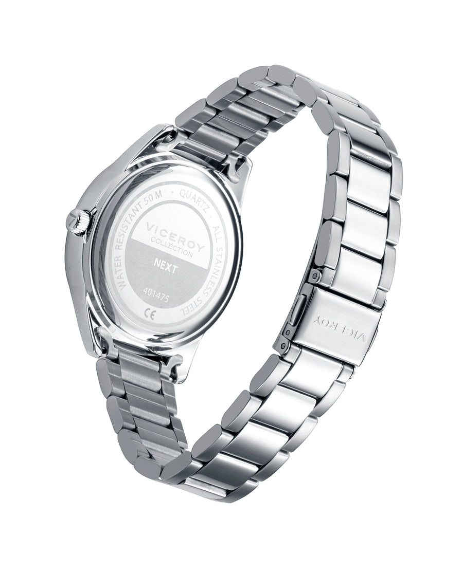 Reloj Viceroy Next comunión niño de acero con pulsera de regalo Ref. 401475-04
