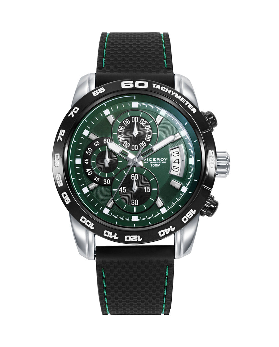 Reloj Viceroy hombre deportivo bisel IP negro  Ref. 40421-67