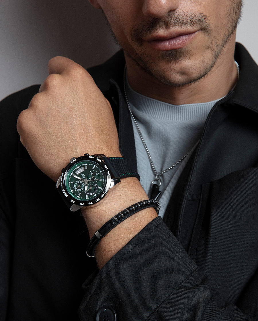 Reloj Viceroy hombre deportivo bisel IP negro  Ref. 40421-67