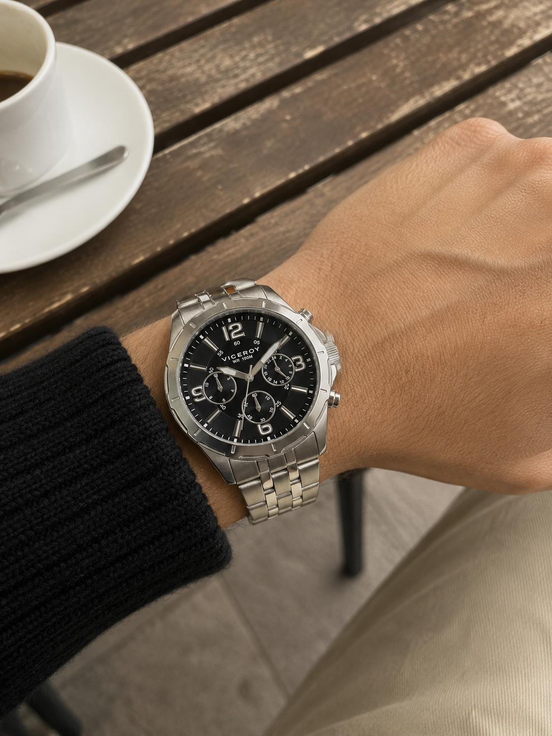 Reloj Viceroy hombre urbano esfera negra Ref. 40521-55