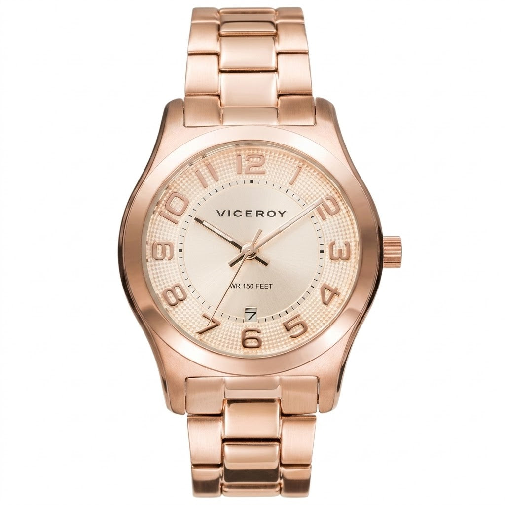 Reloj Viceroy Mujer Grand clásico armis de acero esfera Bronceada - 40686-75
