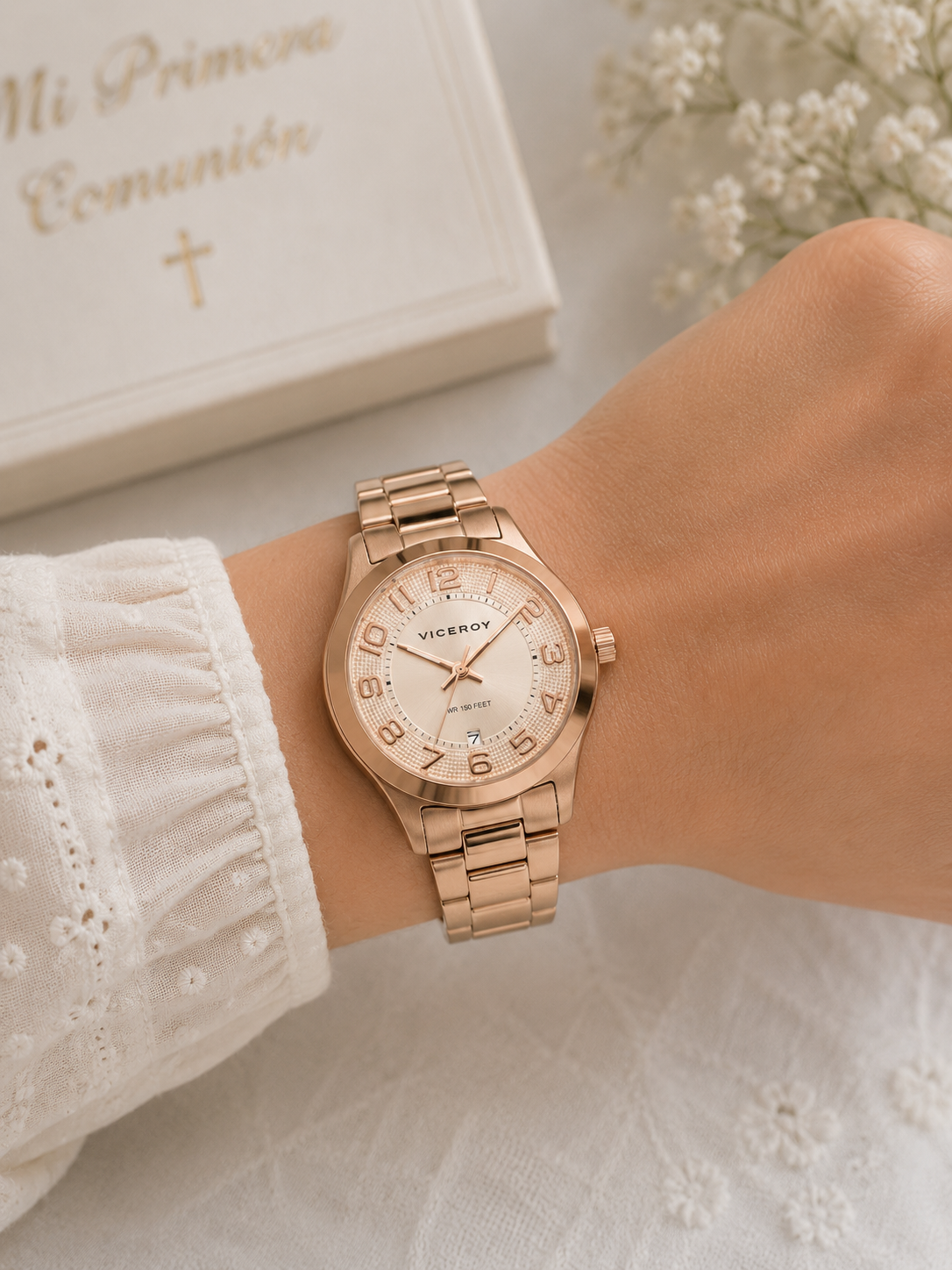 Reloj Viceroy Mujer Grand clásico armis de acero esfera Bronceada - 40686-75