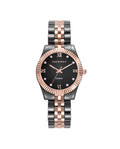 Reloj Viceroy mujer Chic de acero IP rosa y cerámica negroRef. 41124-53