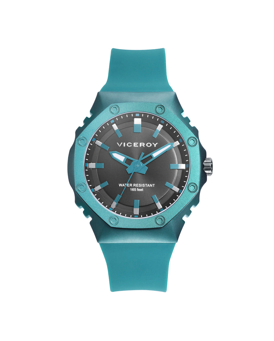 Reloj Viceroy hombre de aluminio con correa de silicona verde Ref. 41131-67