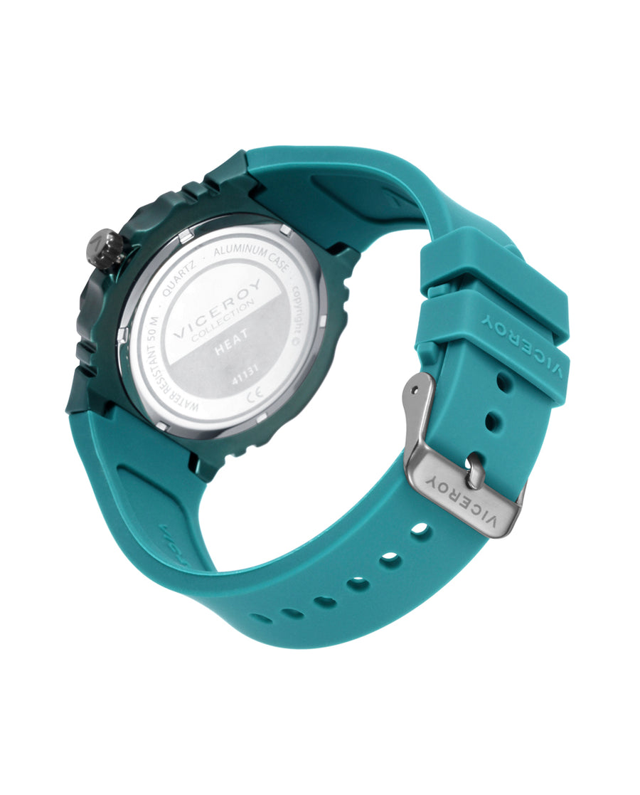 Reloj Viceroy hombre de aluminio con correa de silicona verde Ref. 41131-67
