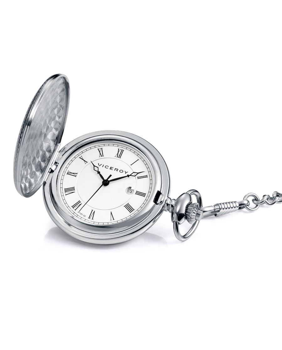 Reloj de bolsillo Viceroy clásico de metal con movimiento de cuarzo - 41151-02