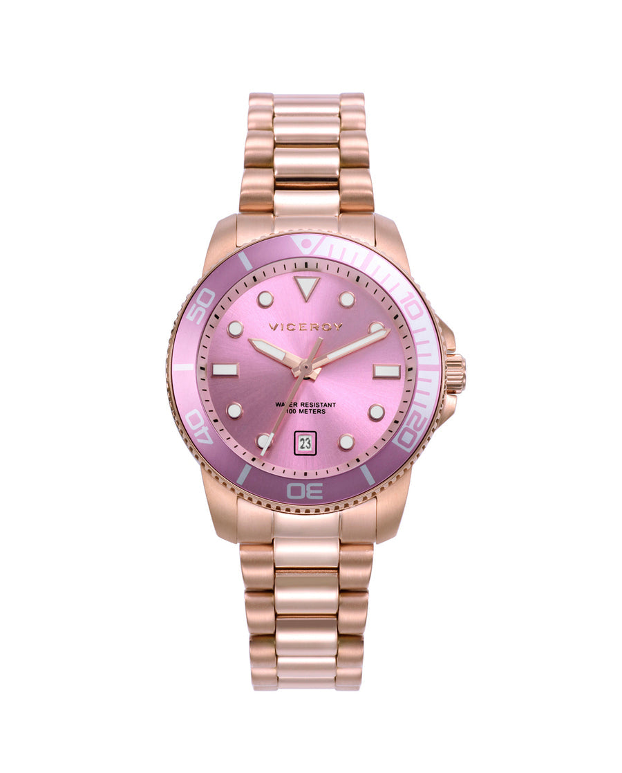 Reloj Viceroy mujer Chic de acero IP rosa y aluminio rosa - 42444-77