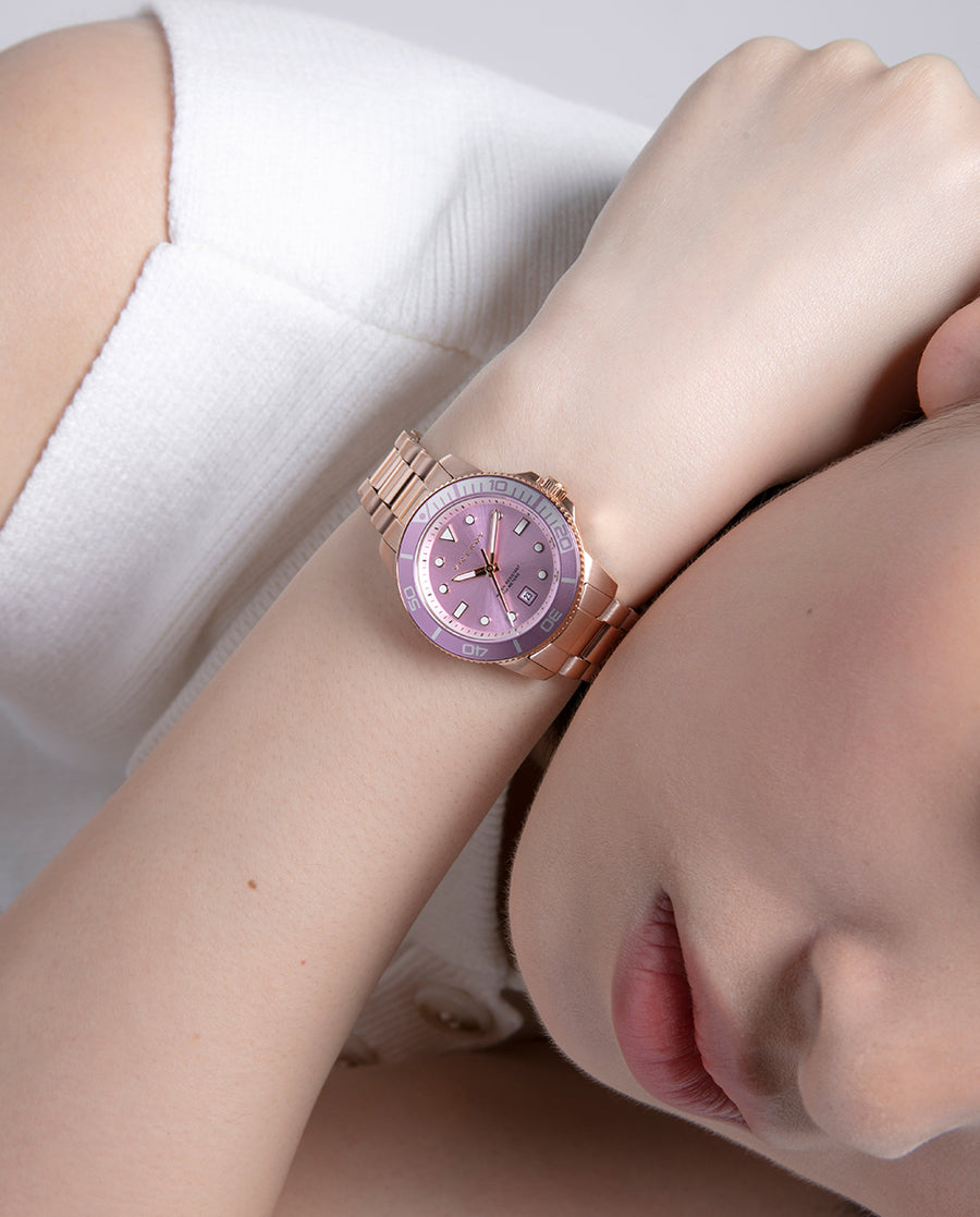 Reloj Viceroy mujer Chic de acero IP rosa y aluminio rosa - 42444-77