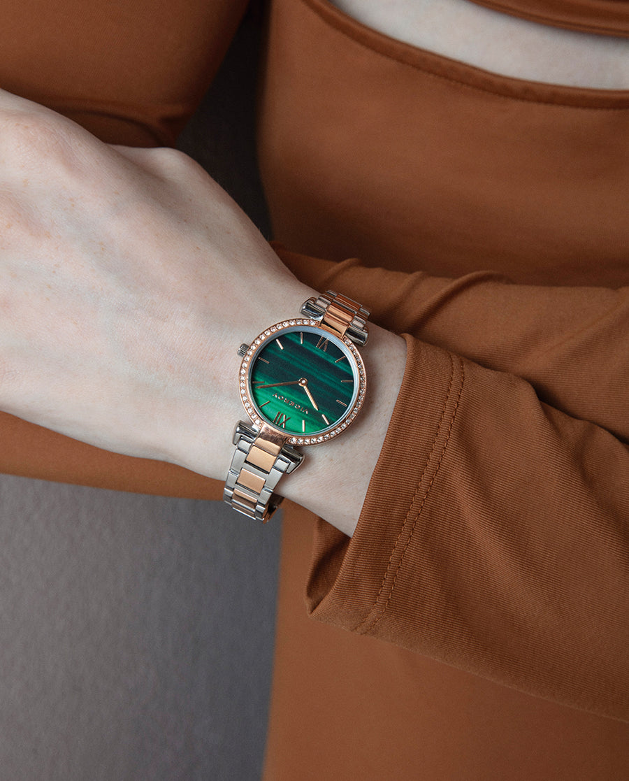 Reloj Viceroy mujer bicolor de acero e IP rosa con circonitas - 42446-63
