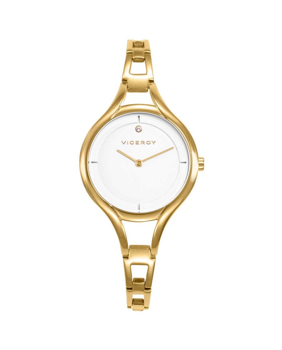 Reloj Viceroy mujer de acero con acabado IP dorado de cuarzo Ref. 42448-07